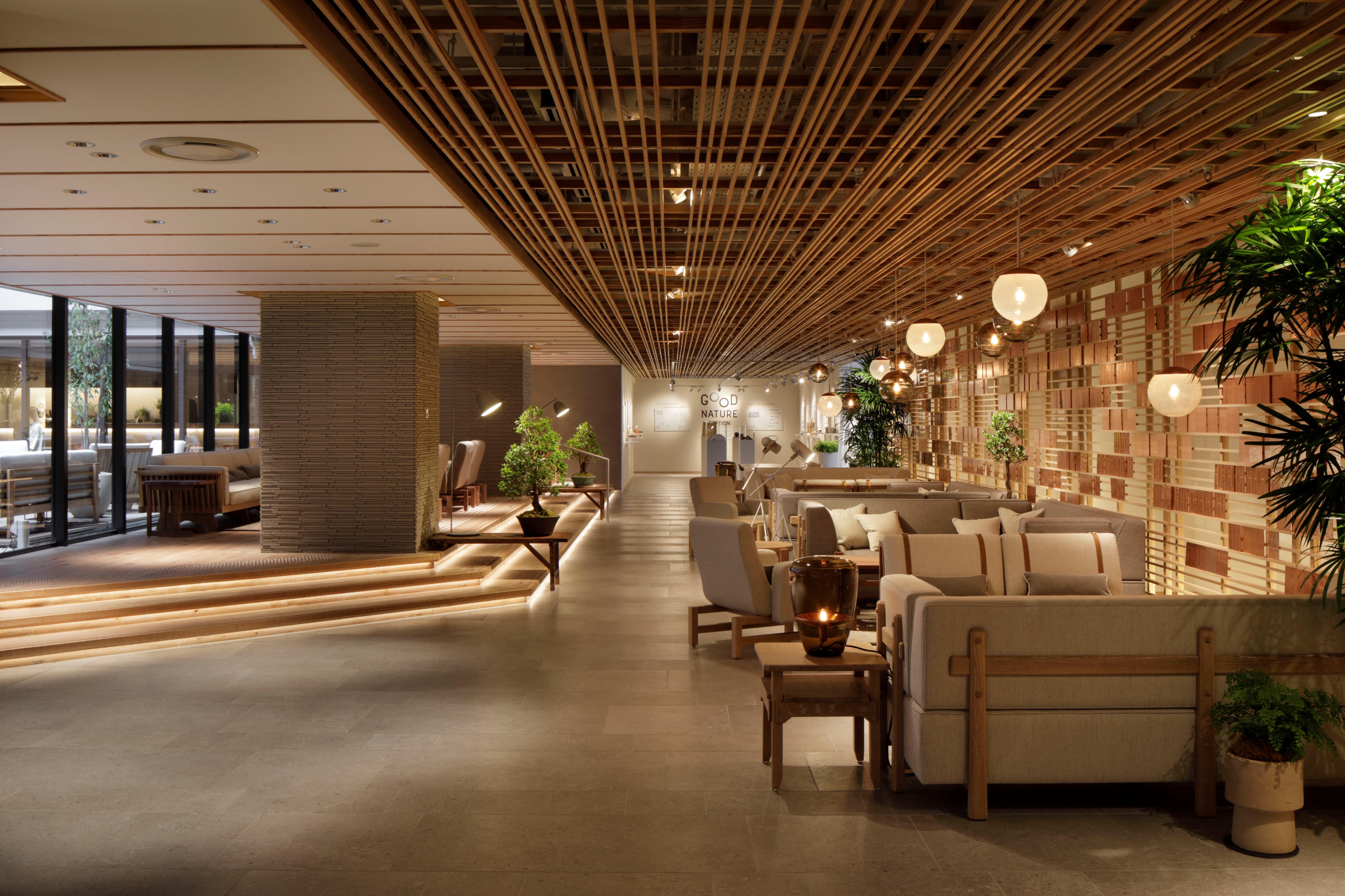 Good Nature Hotel Киото Экстерьер фото The interior of the lounge